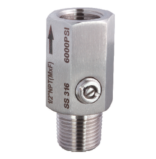 AMORTIGUADOR DE PULSACIONES 1/2 NPT MACHO X 1/2 NPT HEMBRA SERIE 6000