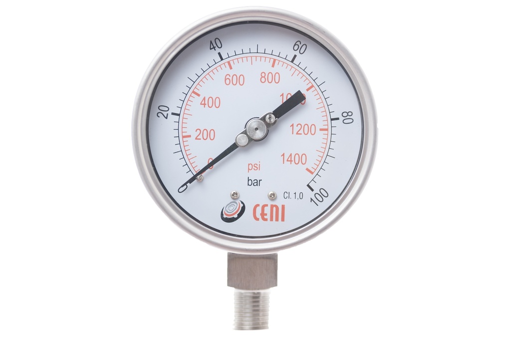 74Ø100 R 1/2"NPT 100 Bar/Psi